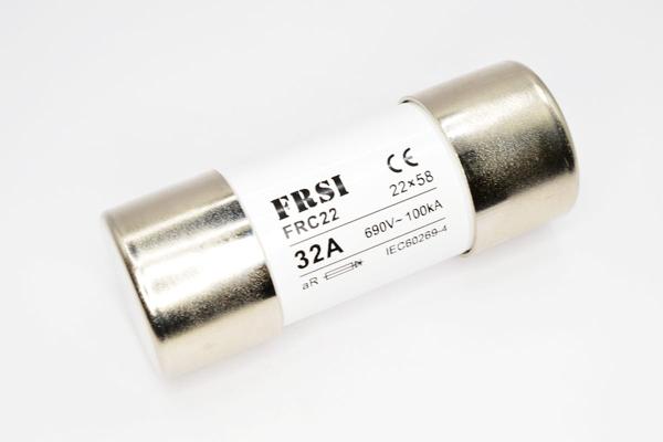 Предохранитель быстродействующий, aR, 32А, 690VAC, 22x58мм FRC22 690/700V 32A AR FRZ на сайте frsielectric.ru