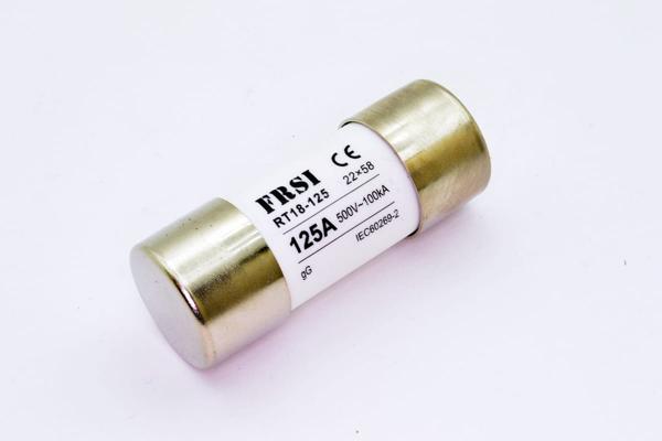 Предохранитель: плавкая вставка: gG 125А 500В AC, 22,2x58мм RT18-125 500V 125A GG FRZ на сайте frsielectric.ru