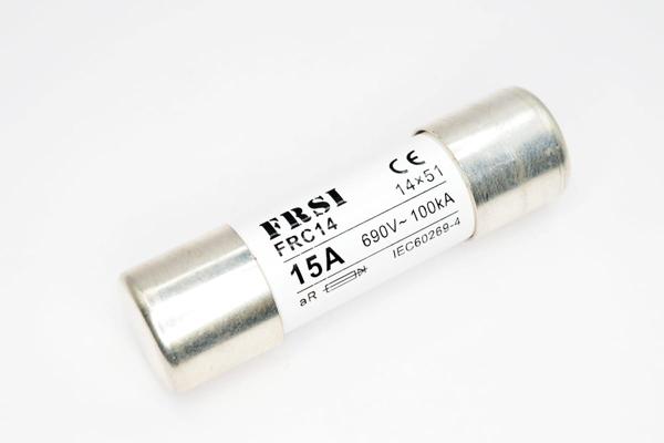 Предохранитель быстродействующий aR, 15А, 690В AC/700В DC, 14x51мм FRC14 690/700V 15A AR FRZ на сайте frsielectric.ru