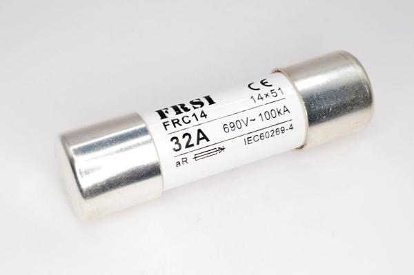 Предохранитель быстродействующий, aR, 32А, 690В AC/700В DC, 14x51мм FRC14 690/700V 32A AR FRZ на сайте frsielectric.ru