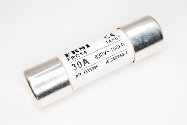 Предохранитель быстродействующий aR, 30А, 690В AC/700В DC, 14x51мм FRC14 690/700V 30A AR FRZ на сайте frsielectric.ru