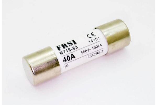 Предохранитель gG: 40А: 500ВAC: 14,3x51мм RT18-63 500V 40A GG FRZ на сайте frsielectric.ru