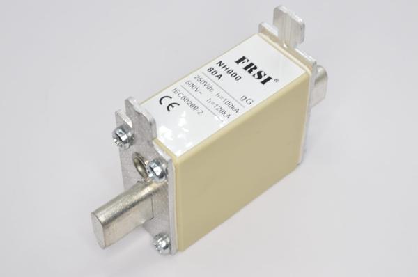 Предохранитель gG, 80А, 500VAC, NH000 NH000 500V 80A GG FRZ на сайте frsielectric.ru